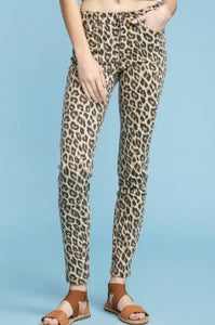 Leopard Skinny Jeans