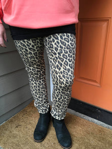 Leopard Skinny Jeans