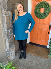 Load image into Gallery viewer, Teal Brushed Thermal Tunic