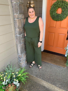 Army Green Tank Jumpsuit