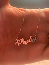 Load image into Gallery viewer, Sterling Silver Name Necklace