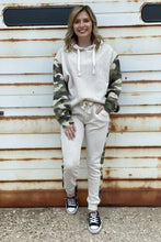 Load image into Gallery viewer, Beige Camo Jogger Set