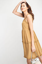 Load image into Gallery viewer, Golden Yellow Ruffle Tunic/Dress