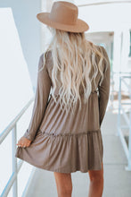 Load image into Gallery viewer, Gray Tiered Tunic/Dress