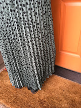 Load image into Gallery viewer, Dark Sage Pleated Dot Skirt