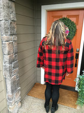 Load image into Gallery viewer, Buffalo Plaid Front Pocket Cardigan