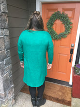 Load image into Gallery viewer, Heathered Green High / Low Tunic
