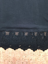 Load image into Gallery viewer, Black Lace Trimmed Tank Top