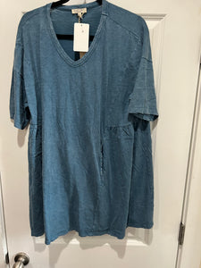 Washed Cotton Tunic w/Pockets