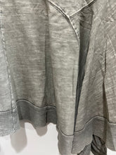 Load image into Gallery viewer, Washed Gray Top w/Uneven Hem