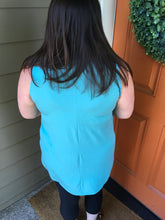Load image into Gallery viewer, Light Blue Scoop Neck Tank Top