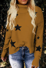 Load image into Gallery viewer, Pre-Order Turtleneck Star Print Sweater