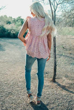 Load image into Gallery viewer, Pre-Order Pink Eyelet Top