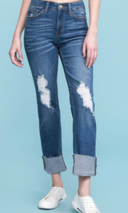 Judy Blue Straight Leg Distressed Jeans