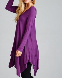 Violet Double V Midi Tunic/Dress
