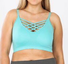 Load image into Gallery viewer, Ash Mint Criss-Cross Bralette