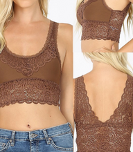 Load image into Gallery viewer, Black Stretch Lace Bralette