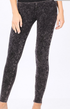Load image into Gallery viewer, Charcoal Mineral Wash Leggings