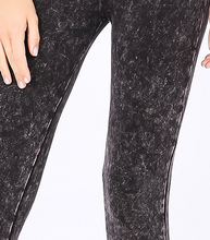Load image into Gallery viewer, Charcoal Mineral Wash Leggings