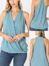 Load image into Gallery viewer, Spring Blue Halter Top