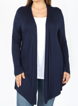 Load image into Gallery viewer, Navy Drapey Cardigan