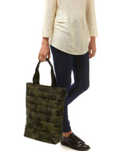 Load image into Gallery viewer, Camo Puffer Tote Bag