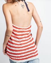 Load image into Gallery viewer, American Flag Knit Halter Top