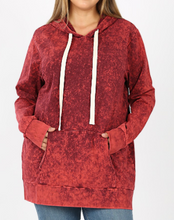 Load image into Gallery viewer, Cabernet Mineral Wash Hoodie