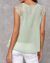 Load image into Gallery viewer, Green Lace Top w/tank