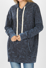 Load image into Gallery viewer, Sapphire Mineral Wash Hoodie