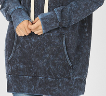 Load image into Gallery viewer, Sapphire Mineral Wash Hoodie