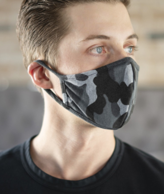 Grey Camo Facemask