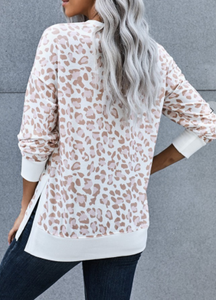 Classic Colored Leopard Pullover-Only some sizes in stock
