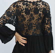 Load image into Gallery viewer, Re-Order Black Lace Top