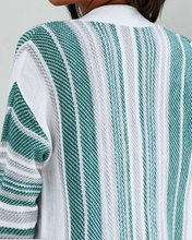 Load image into Gallery viewer, Pre-Order Cotton Blend Stripe Front Pocket Cardigans