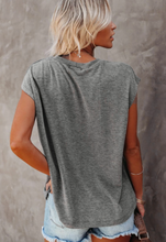 Load image into Gallery viewer, Pre-Order Pocketed Tee with Side Slits