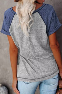 Pre-Order Reglan Short Sleeve Side Splilt Tops