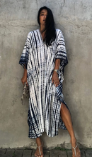 Load image into Gallery viewer, Pre-Order Tie Dye 3/4 Sleeve Cover Up Maxi Dress with Side Slits