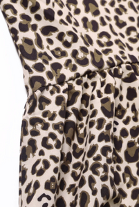 Pre-Order Front Button Leopard Tiered Tunic/Dress