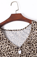 Load image into Gallery viewer, Pre-Order Front Button Leopard Tiered Tunic/Dress