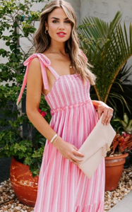 Smocked Top Maxi Dress