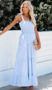 Smocked Top Maxi Dress