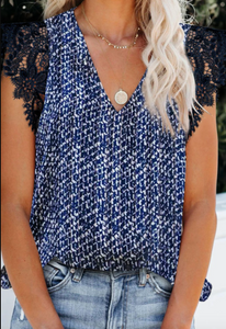 Pre-Order Sleeveless Crochet Lace Tank Top