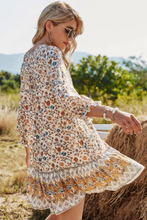 Load image into Gallery viewer, Pre-Order Apricot Front Button Floral Dress