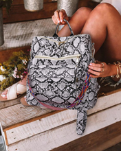 Load image into Gallery viewer, Pre-Order Snakeskin Backpack