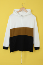 Load image into Gallery viewer, Pre-Order 1/4 Zip Color Block Hoodie