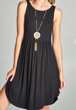 Load image into Gallery viewer, Black Tank Dress