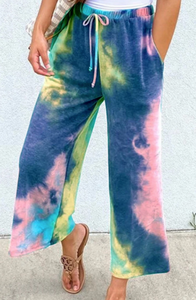 Pre-Order Wide Leg Tie Dye Pants