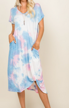 Load image into Gallery viewer, Pre-Order Tie Dye Side Twist Dress