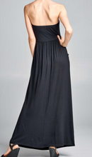 Load image into Gallery viewer, Black Strapless Dress